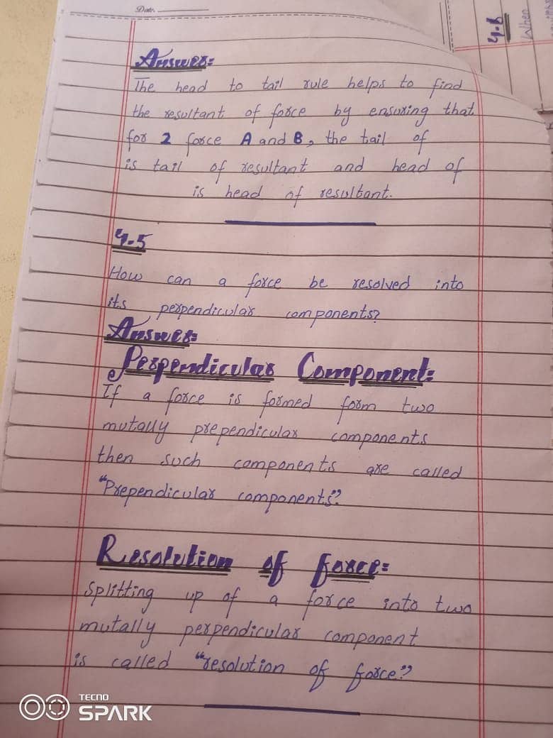 Hand written assignment work 8