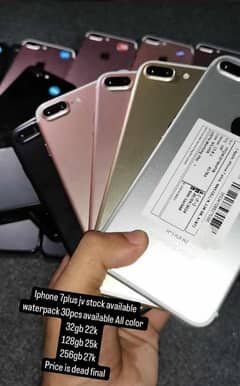 iphone 7plus jv stock 128gb waterpack available 16pcs