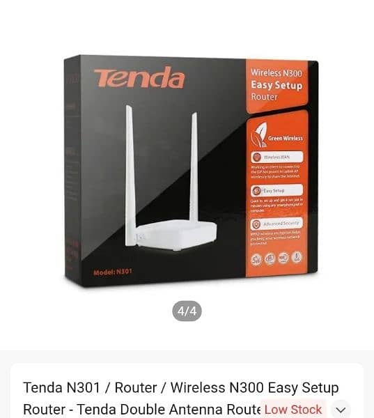 Tenda N301 / Router / Wireless N300 Easy Setup Router 0