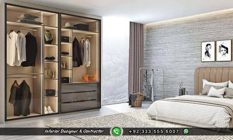 Wardrobes Design & Finishing - Carpenter - Wood Work (0333-5556007) 1