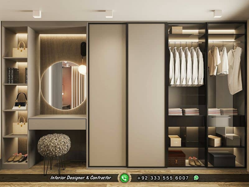 Wardrobes Design & Finishing - Carpenter - Wood Work (0333-5556007) 7