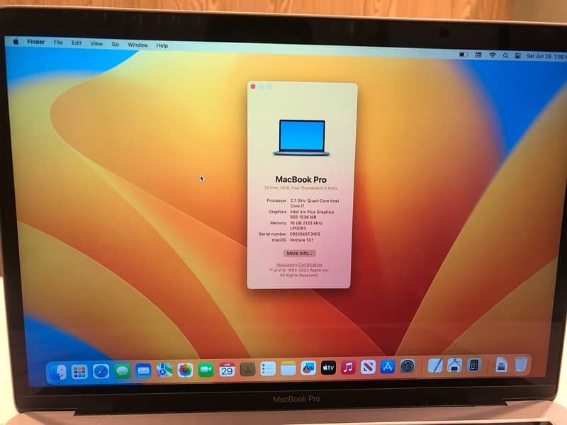 Apple Macbook pro 2018.13” argent for sale 3