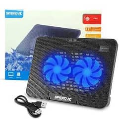Speed-X N99 2 Fan Cooling Pad Wiht Two Usb And Light
