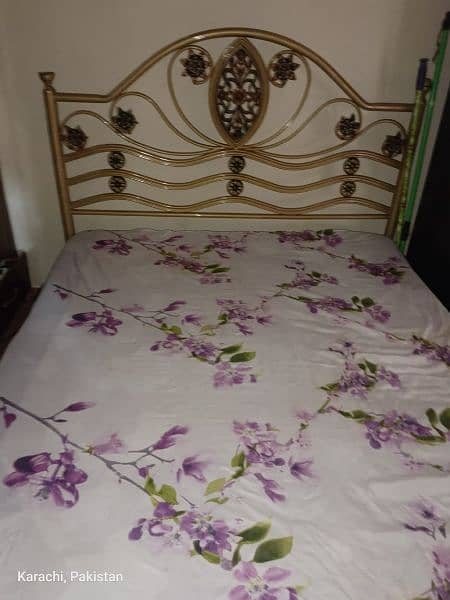iron Bed with mattress 0