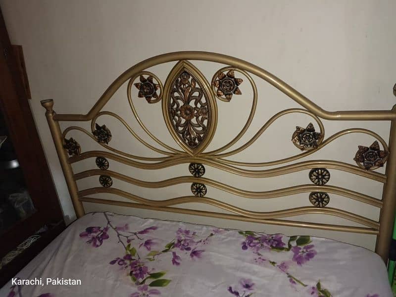 iron Bed with mattress 1