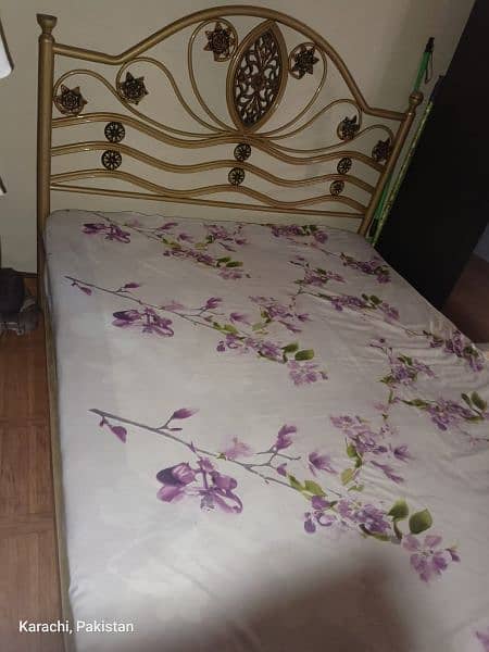 iron Bed with mattress 2