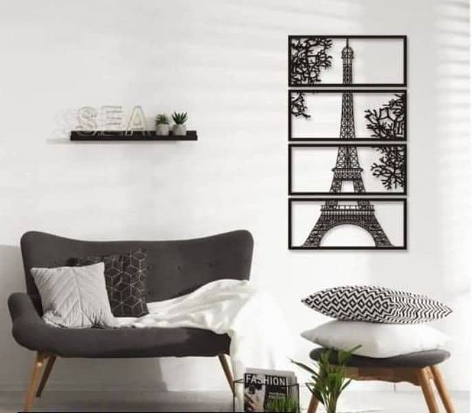 Eiffel Tower Wall Hanging 4-Pcs 3
