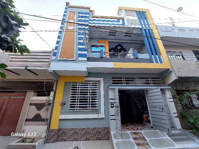 Out-Class 120 Yards Double Storey House Available In Block-5, Saadi Town 1