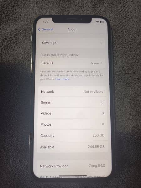 Iphone X 256gb PTA Approved 4