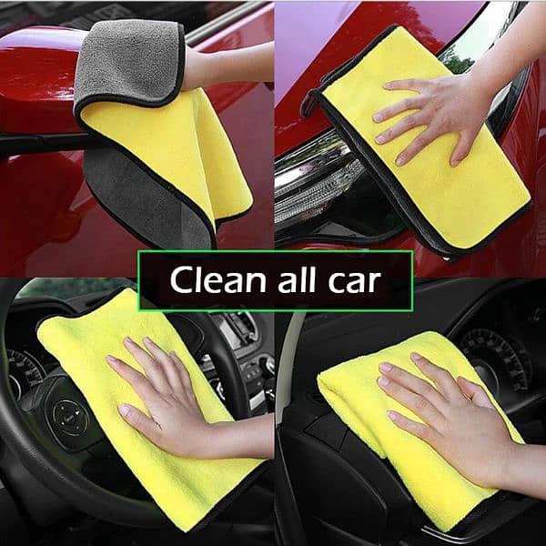 microfiber car wash towel and polish towel 2