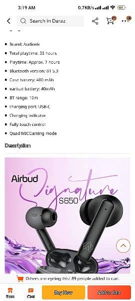 audionic airbuds signature s650 9