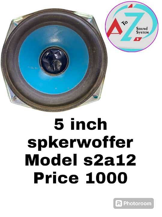 used me 5 inch spkerwofer best qulaity sound  model no s2a12 price 10 0