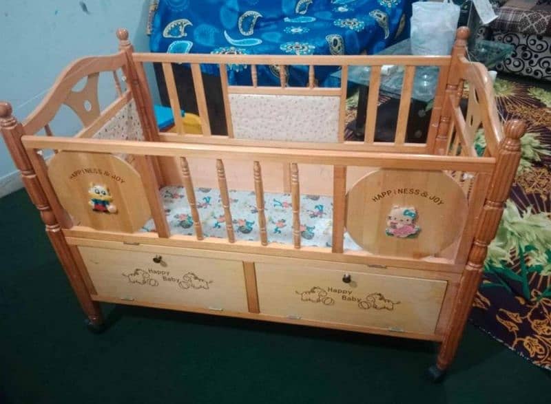 Wooden baby Cot for Kids 1
