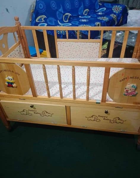 Wooden baby Cot for Kids 4