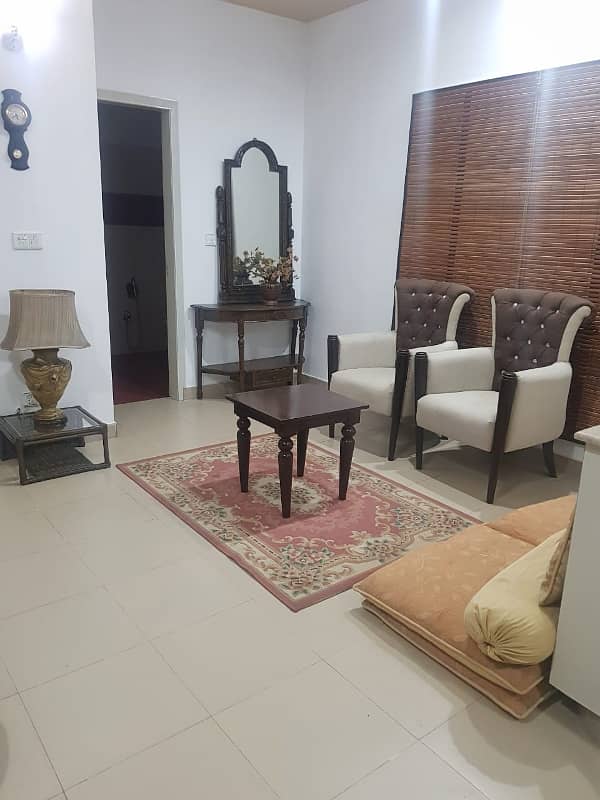 10 Marla upper Portion 0ne bed room fully furnished attach bathroom Available For Rent In DHA phase 5 Lahore 0