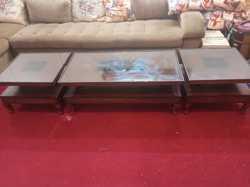 set of three tables available for sale. 2