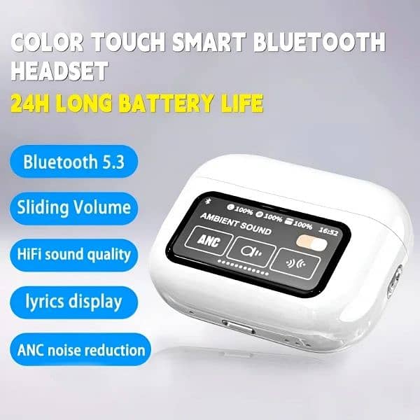 Airpod pro 2 anc buzzer edition type with display interactive touch 6