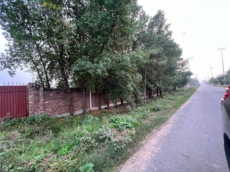 8 Kanal Corner Farmhouse Plot With Boundary Wall An Gate In Spring Medows Bedian Road 9