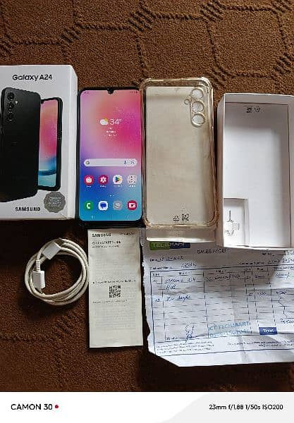 Samsung Galaxy A24 complete box 06 Monty warranty 0