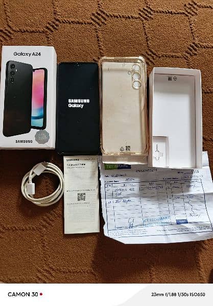 Samsung Galaxy A24 complete box 06 Monty warranty 13