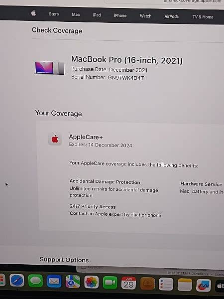 MACBOOK PRO M1 2021 16 INCH 16GB RAM 1TB SSD APPL CARE PLUS WARRANTY 8