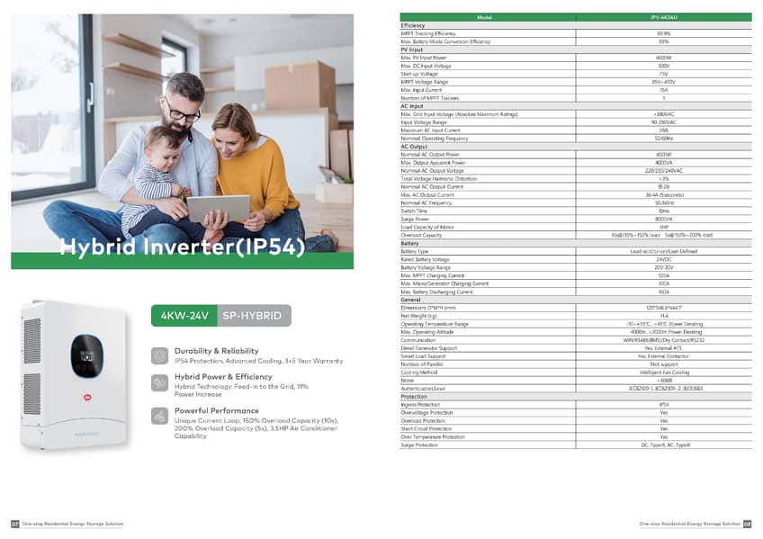 ITEL Inverter 4kW 24V SP Hybrid Net Metering Solar 6