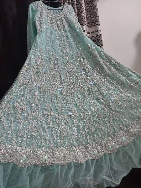 Bridal walima dress with jewelary 1