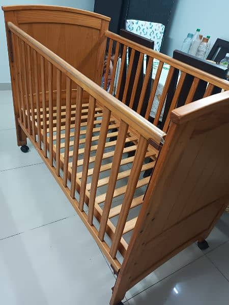 Hardly used Imported Baby Cot available for Sale. 0