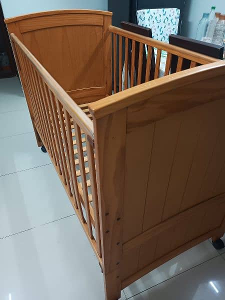 Hardly used Imported Baby Cot available for Sale. 2