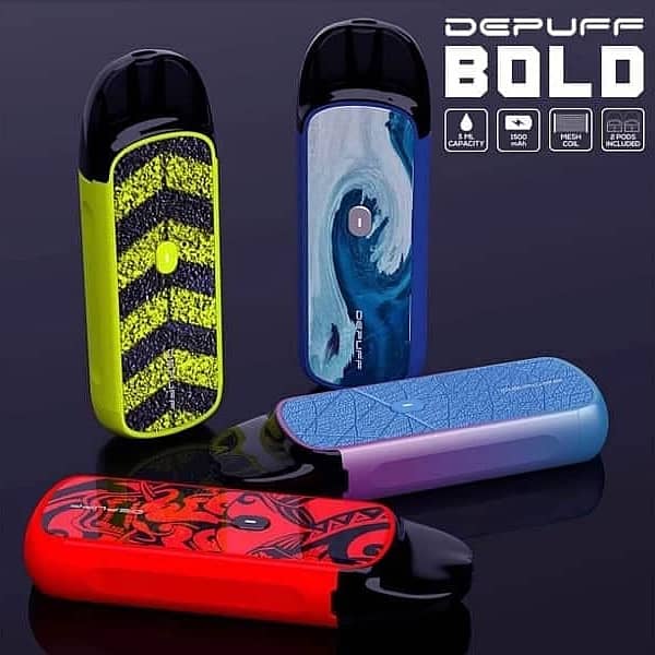 Depuff Bold Vape with 1coil free|Pod|Air flow Control Button|Vape Kit 0