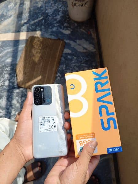 Tecno spark 8 c pta approved 3gb ram 64 gb rom just box and set ha 2