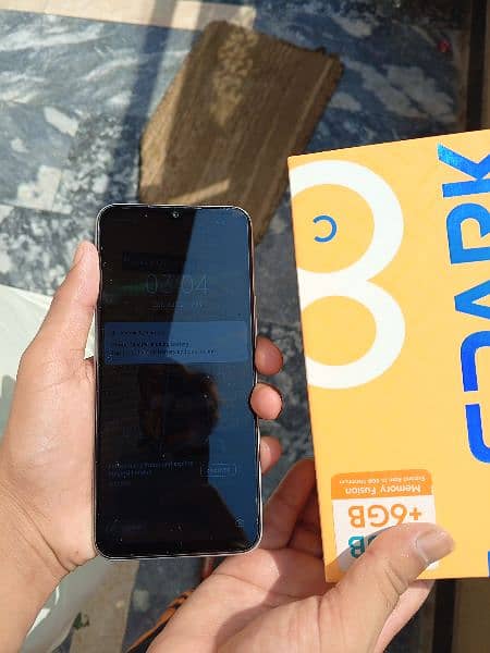 Tecno spark 8 c pta approved 3gb ram 64 gb rom just box and set ha 3