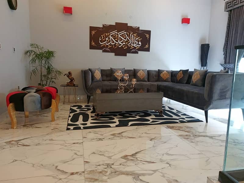 10 Marla Brand new first entry full furnished house for rent in Bahia Town lahore 25
