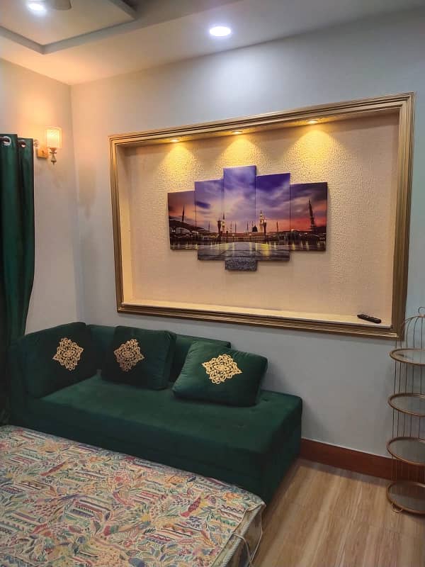 5 Marla Brand new first entry full furnished house for rent in Bahia Town lahore 17