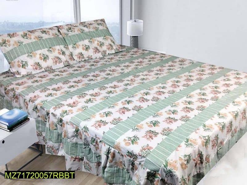 cotton printed king size bedsheets 0