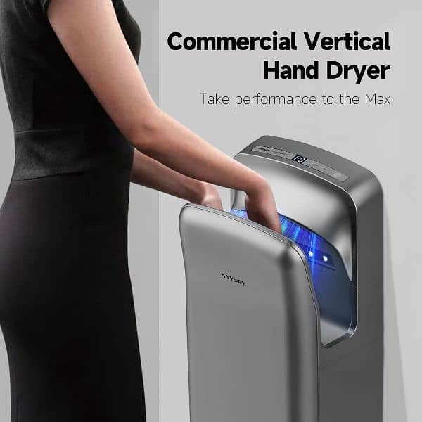 Anydry 2005H Commercial Hand Dryer, Electric Super Powerful 4