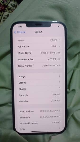 iphone 12 pro max, 256Gb with complete box 3