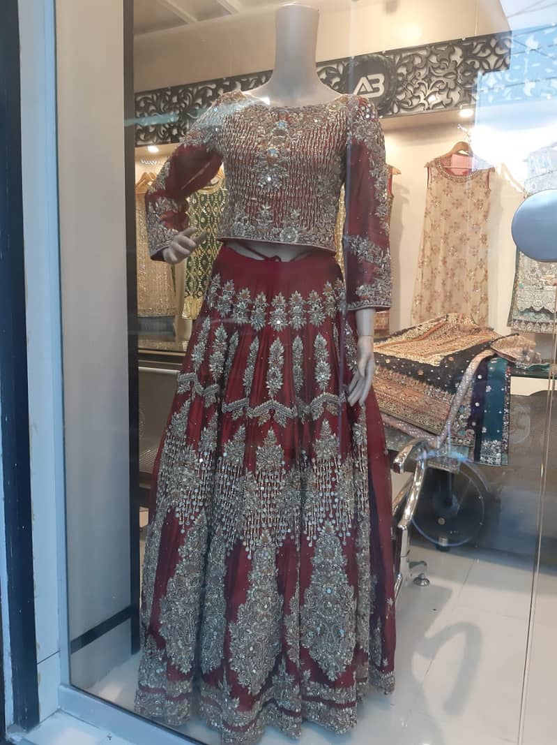 small size high quality work bridal lehnga 0