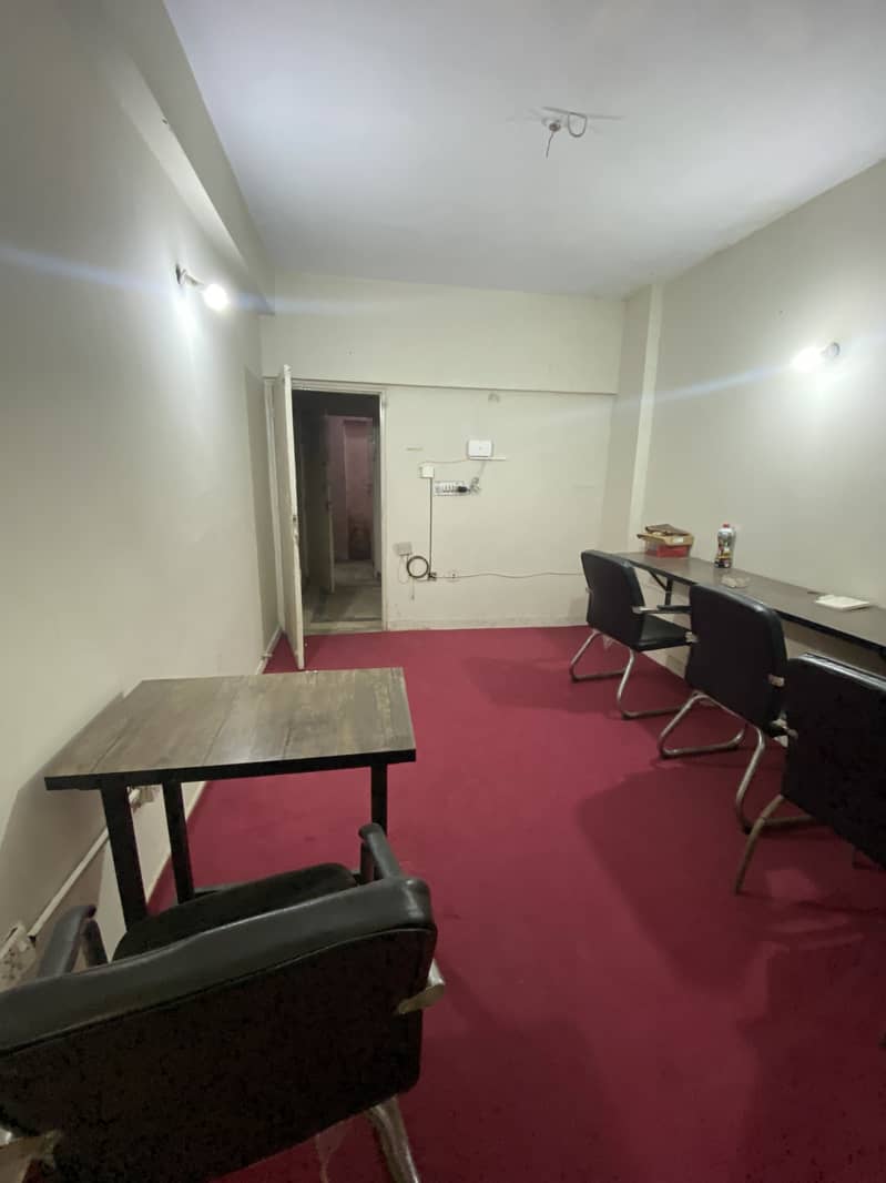 OFFICE AVAILABLE FOR RENT ( NEAR USMANIA RESTAURANT ) 24hrs 26000 WITH MAINTENANCE 0