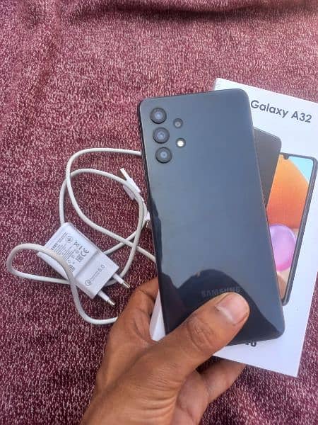 Samsung a32 with box and charger 0321 7758681 3