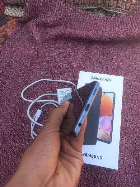 Samsung a32 with box and charger 0321 7758681 6