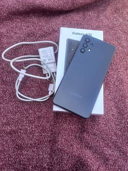 Samsung a32 with box and charger 0321 7758681 8