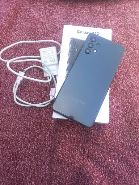 Samsung a32 with box and charger 0321 7758681 9