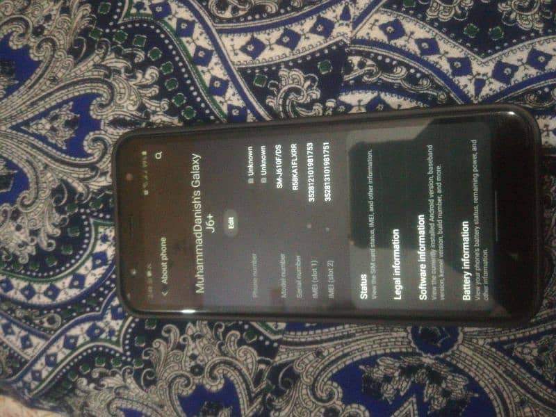 samsung galaxy j6 plus all part  working 3ram= 32rom 3