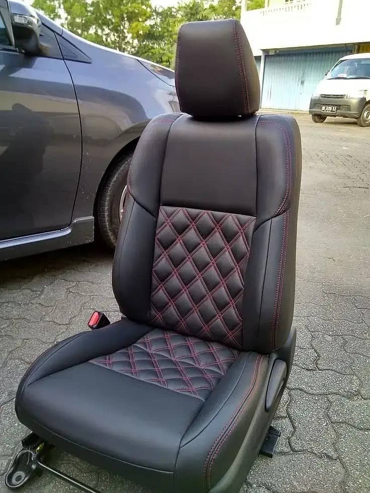 Karachi Biggest Factory of customise Car Seat Covers for honda Toyota 8