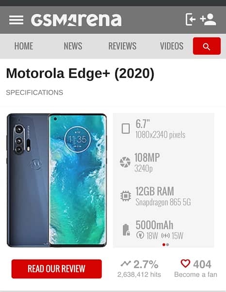 Motorola edge Plus 12/256 GB Official PTA approved 1