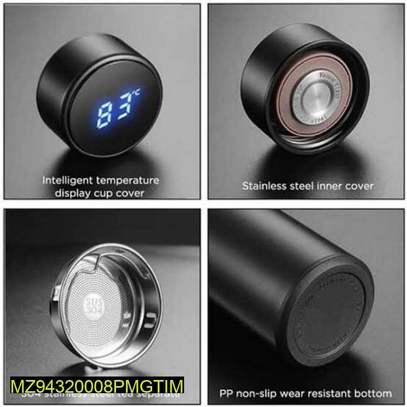 LED Digital Temperature Display Water Bottle 1