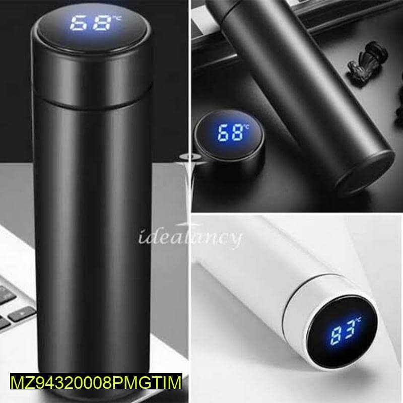 LED Digital Temperature Display Water Bottle 2