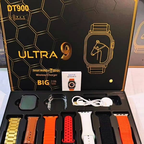 RealTek Ultra Series Smart Watch With Premium Leather + Metal Strap 6