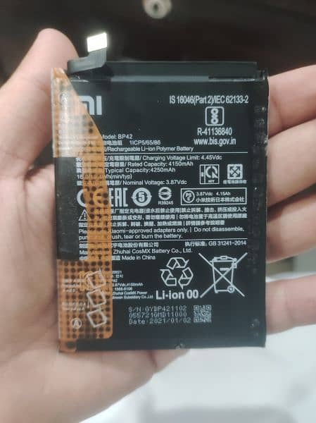 xiaomi MI 11 lite orignal battery for sale in good condition 0